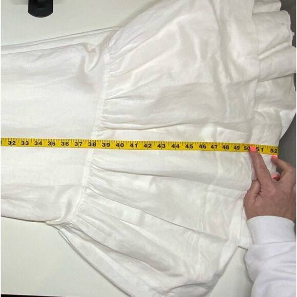 NWT | Jonathan Simkai | Kitzia Linen Bustier Midi Dress | White | Large - Picture 7 of 14